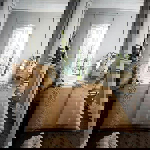 Smart Living Venice Duvet Cover and Pillowcase Set - Gold