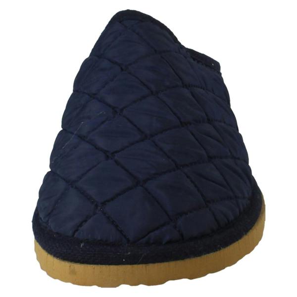 Padders Ladies Padders Quilted Design Slip On Extra Wide Mule Slippers Thetis