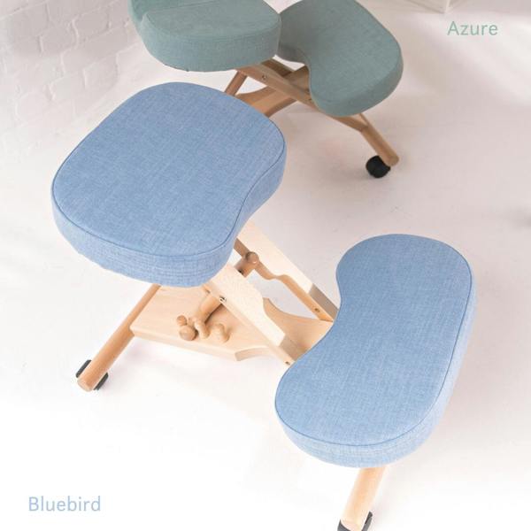 Memory Foam Kneeling Chair - 360 colours linen green mint blue beech chair dining office work