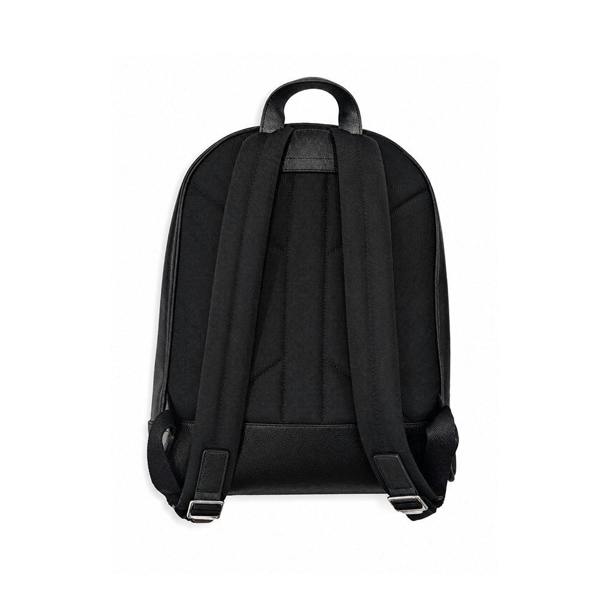 Burberry Jeff Mens Leather Backpack -  Black Grain