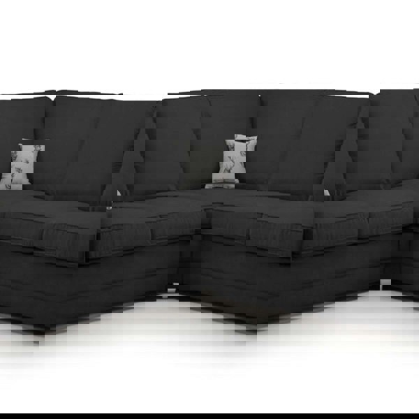 Milan Chesterfield Fabric 5 Seater Corner Sofa - Full Back - 6