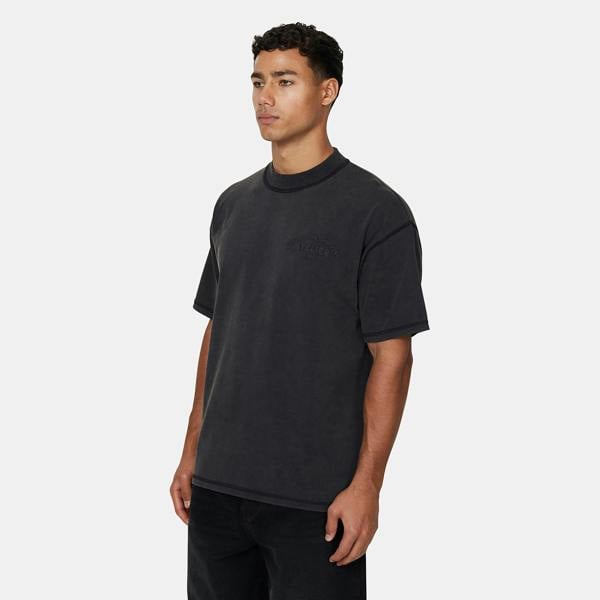 Good For Nothing  Black Washed Relaxed Fit T-shirt - Black Image 1