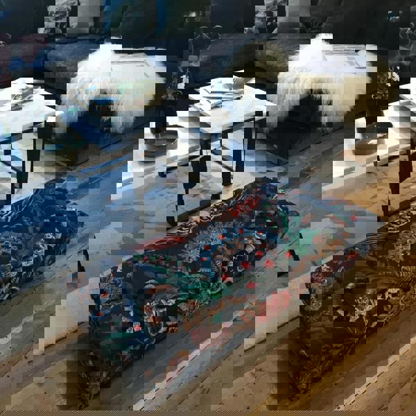 Floor standing handmade buttoned ottoman plain velvet UK