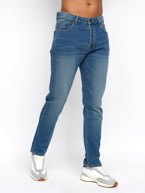 Duck and Cover Pentworth Knitted Jean Stone Wash