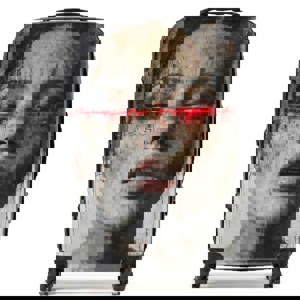 Warren Reed Abstract Face In Motion Suitcase