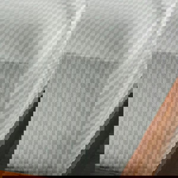 Soak&Sleep Misty Green Herringbone Stripe Cotton 30cm Standard Fitted Sheets