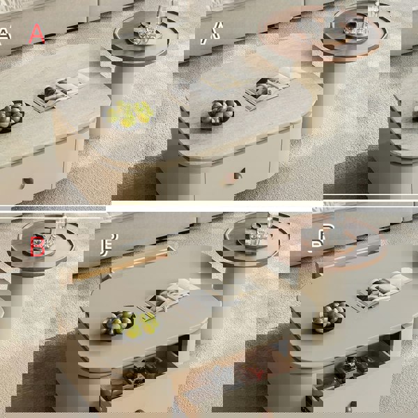 Rit Concept Meer Rectangle Coffee Table Set With Storage