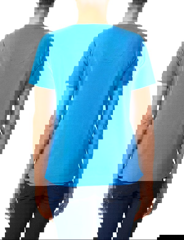 PennyPlain Diamante Sweetheart Neck Top - Pacific