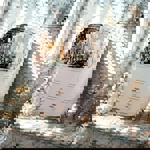 smartbies Large Capacity Makeup Organiser Storage With Drawer Gift for women