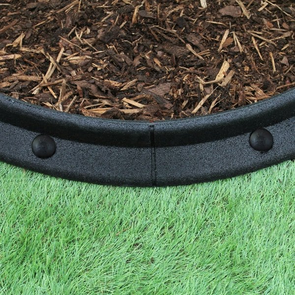 Monstershop Flexible Lawn Edging Black 1.2m x 6