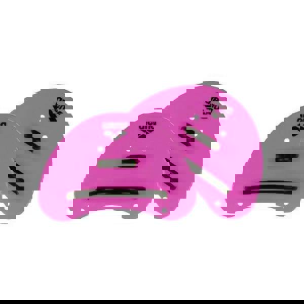 Arena Elite Finger Paddles in pink with black straps