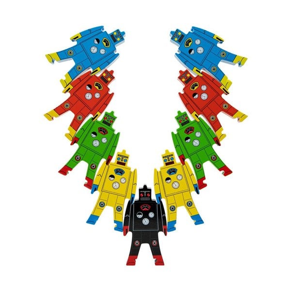 NeeDoh Wood Stacking Robots