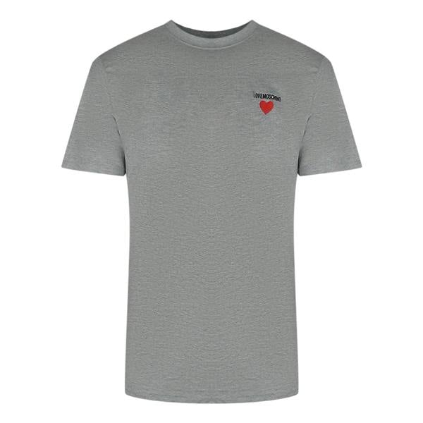 Moschino Love Moschino Small Logo Grey T-Shirt