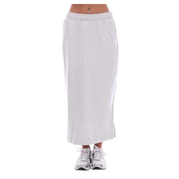 Adidas Womens/Ladies Essentials Maxi Skirt - Light Grey - 