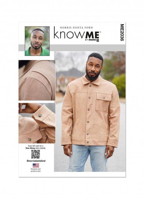 Know Me Sewing Pattern 2036, Jackets for Men, AA (34-36-38-40-42) - Intermediate