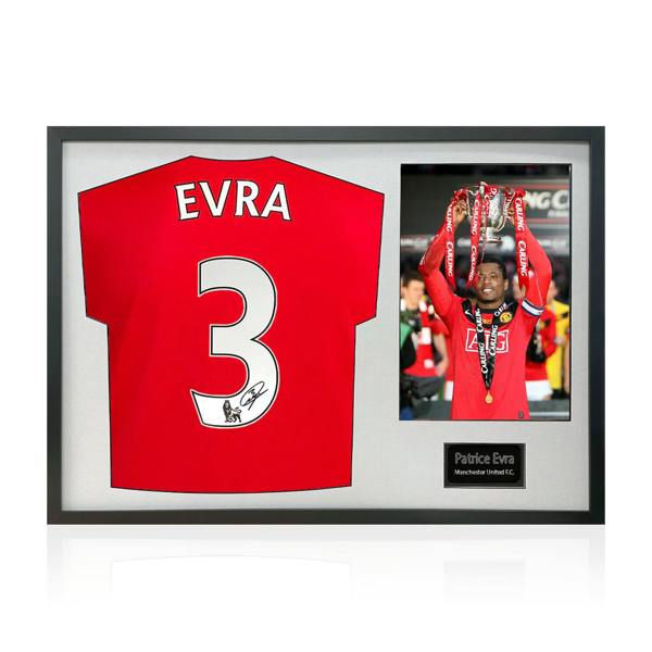Patrice Evra Signed Manchester United Classic Frame