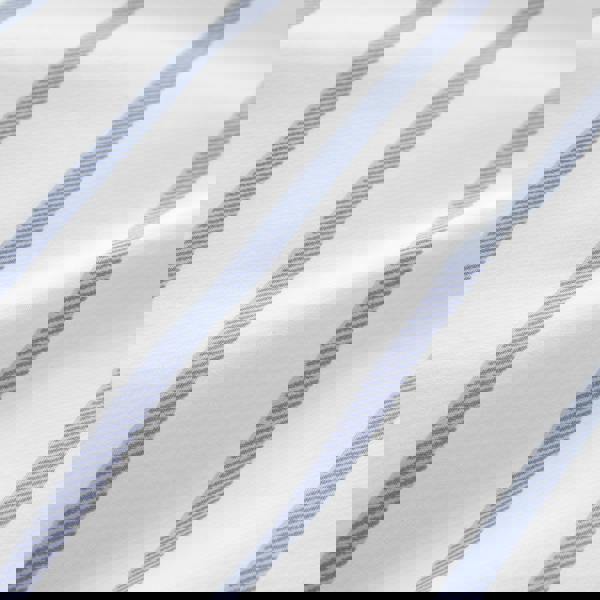 Bianca Hampton Stripe 200 Thread Count Cotton Reversible Duvet Cover Set Blue