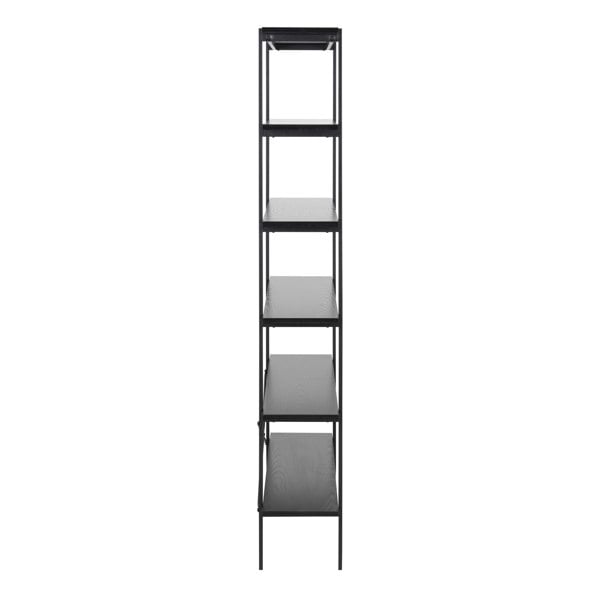 Furniture To Go Angus Bookcase with 5 Shelves in Black