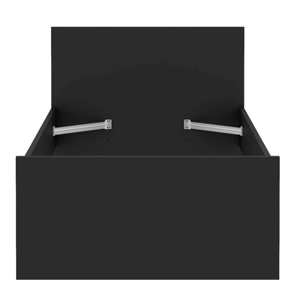 Wyld Haus Budapest 3ft Single Black Wooden Bed Frame