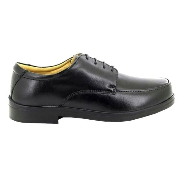 Roamers Mens Extra Wide Fitting Lace Tie Shoes - Black