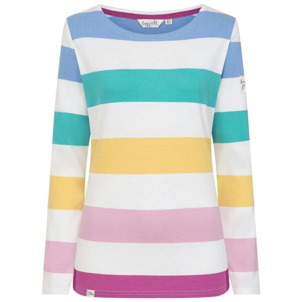 Lazy Jacks LJ97M - Ladies Long Sleeve Brenton Top - Colourful