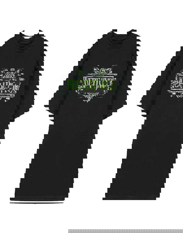 Beetlejuice Unisex Black Logo Short Sleeved T-Shirt