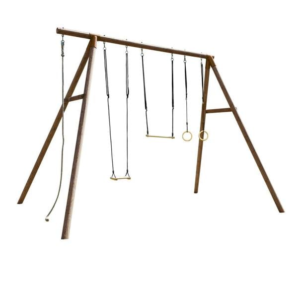 Soulet Galdar Childrens Wooden Garden Swing Set