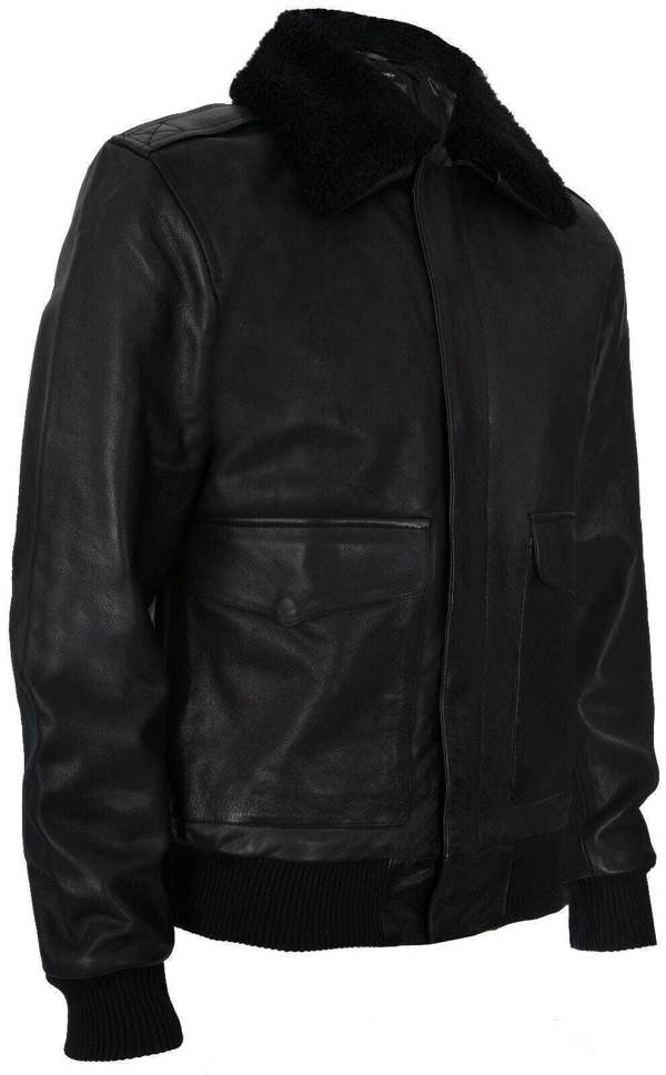 Infinity Leather Mens Air Force A2 Cowhide Bomber Jacket-Montreal