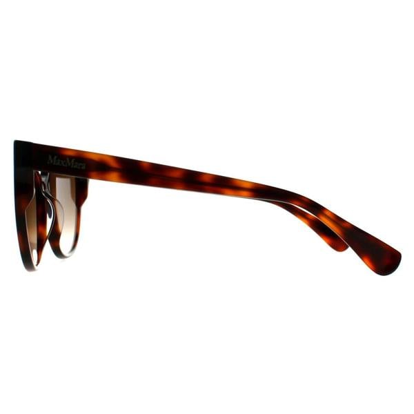 Max Mara Sunglasses MM0058 Logo 13 52F Dark Havana Brown Gradient