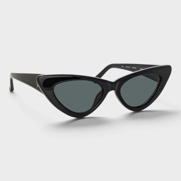The Attico Linda Farrow Dora Cat-Eye Sunglasses Black