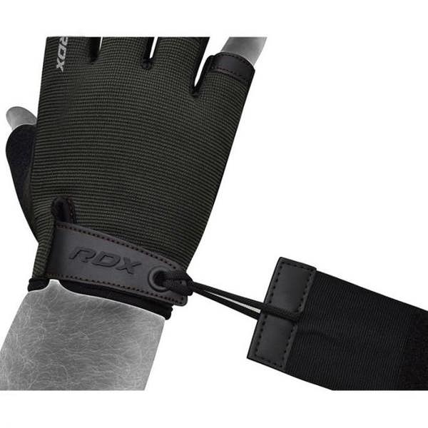 RDX Sports GYM TRAINING GLOVES T2 HALF BROWN PLUS