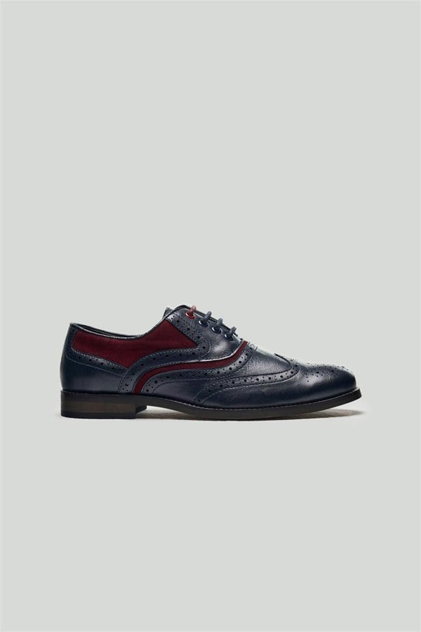 House of Cavani Boys Russel Navy/Red Shoes