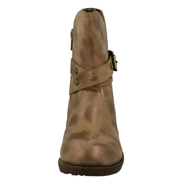 Spot On Girls Spot On Ankle Boots With Buckle Design
