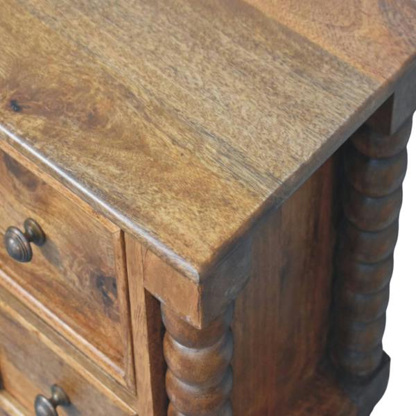 Artisan Furniture Barley Twist 2-Drawer Bedside