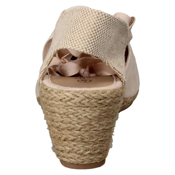 Savannah Ladies Savannah High Espadrille Wedge Sandals F2294