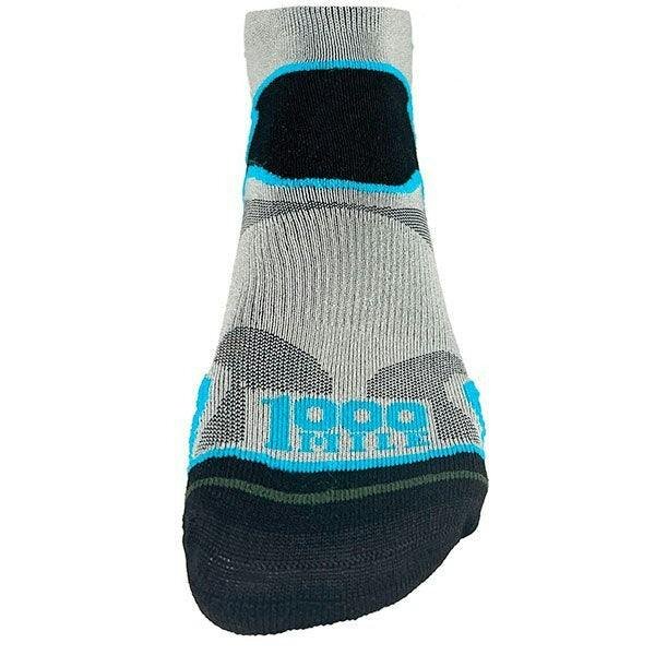 1000 Mile Mens Fusion Socklet Repreve Socks Double Layer Grey