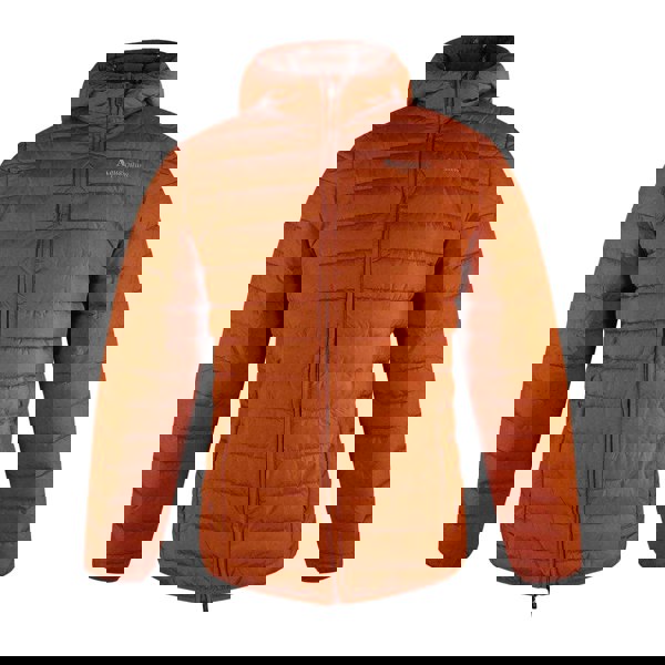 Aquascutum Mens Hooded Active Padded Jacket - Rust Orange