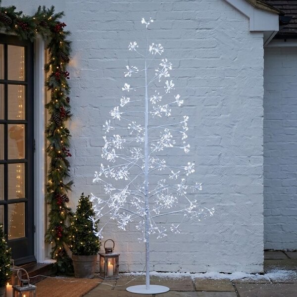 Garden Greatness Tall Frosted Twinkling Tree Light