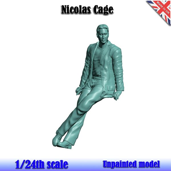 MCSlots Nicolas Cage Unpainted Figure 1:24 Scale Wasp NC 24