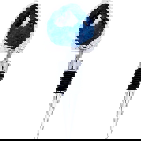 Maison des Cadeaux Blue Agate Stone Bottle Stopper