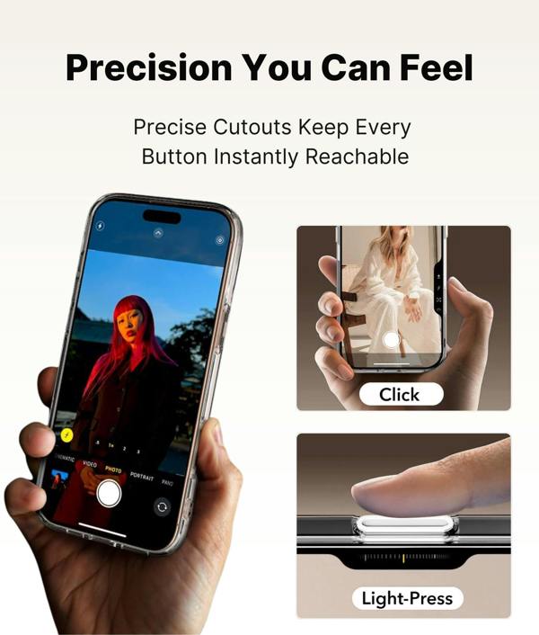 ULTRICS Magnetic Case for iPhone 16 Series, MagSafe Compatible Clear Shockproof Phone Cover