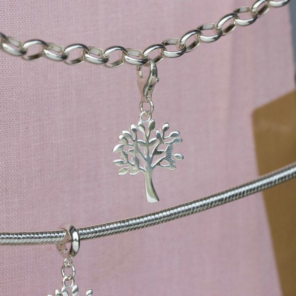 Mylee London Tree of Life Pendant Charm - Sterling Silver