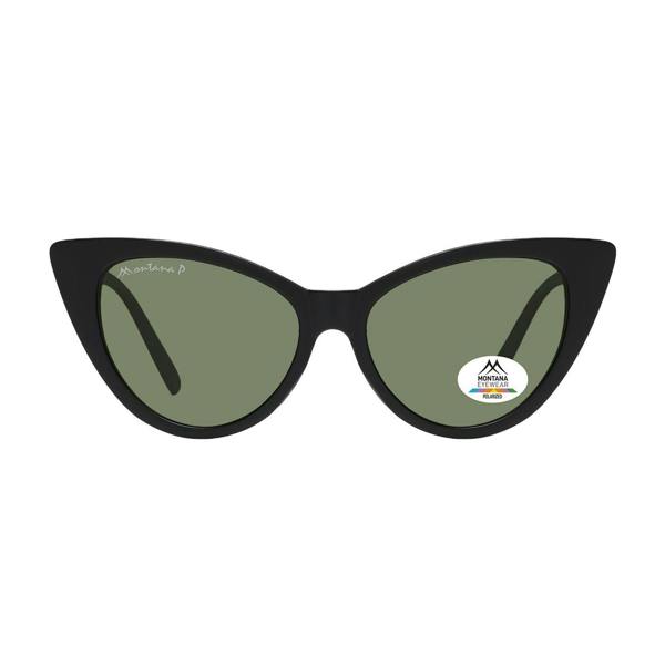 Montana Sunglasses MP71 A Matte Black Green Polarized