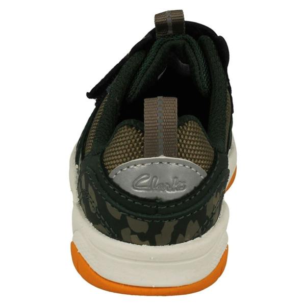 Clarks Childrens PLAYPRINTS Collection By Clarks Big Cat Print Detailed Trainers Clowder Run T