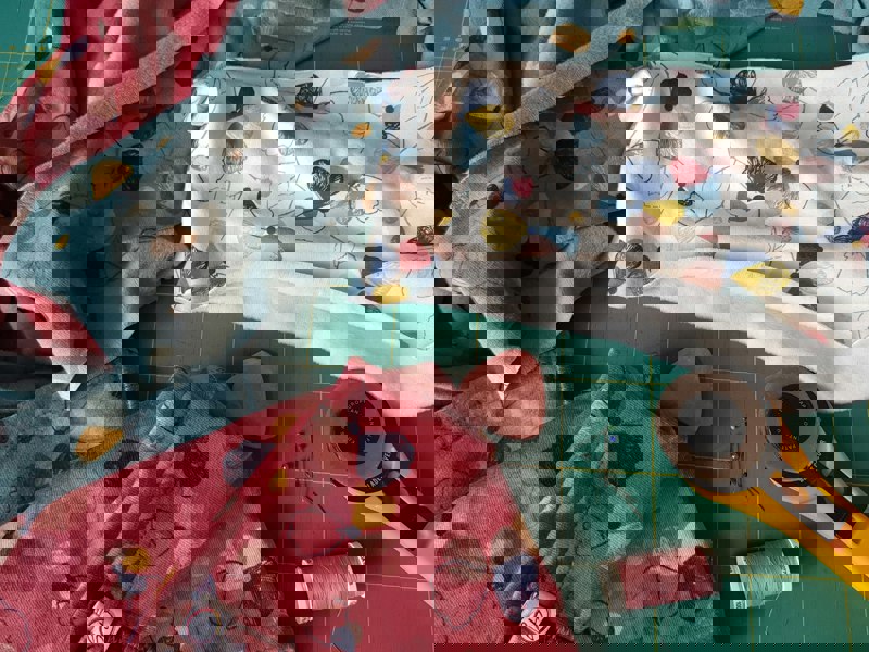 Antonia York Ivory Floral Snood | Esme Loose Fit Neck Warmer with Soft Brushed Fleecy Back