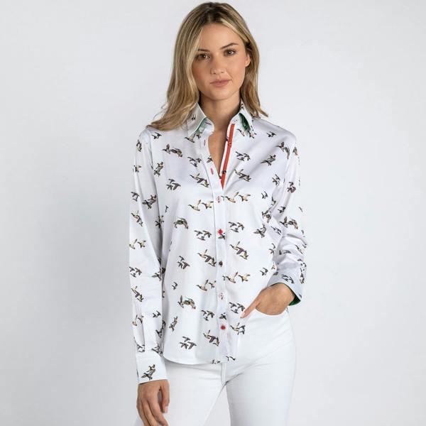 DUCKS  WOMENS  PRINT SHIRT – Premium Men's Patterned Shirt by Claudio Lugli | Bold Design, Tailored Fit, Best Printed Shirts