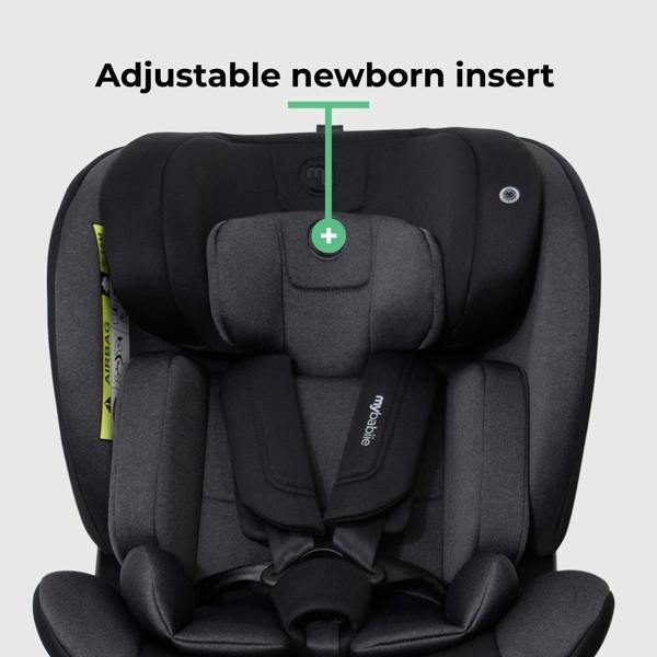 My Babiie MBCS400 Group 0+/1/2/3 iSize Car Seat - Black