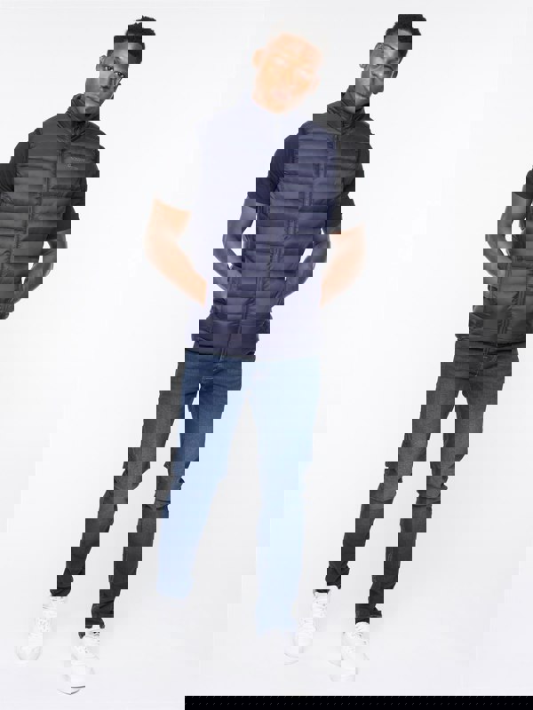 Crosshatch Gattering Gilet Navy