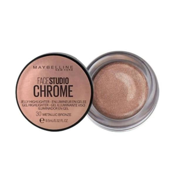 Parlour Maybelline Face Studio Chrome Jelly Highlighter - 30 Metallic Bronze