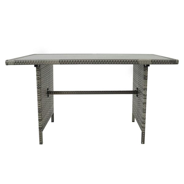 Jardi Rattan Corner Set With Composite Table – Grey